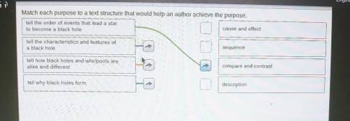 PLEASE HELP 100 POINTS

Match each purpose to a text structure that would help an author achieve t
