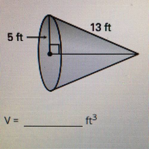 Find the volume of the cone. Round your answer to two decimal places.