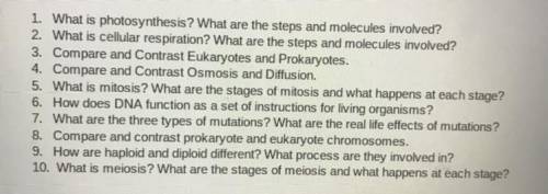 Please please guys I need help for this all question in biology.