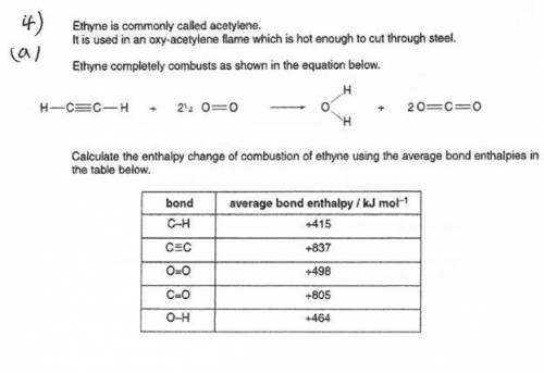 Chemistry enthalpy question