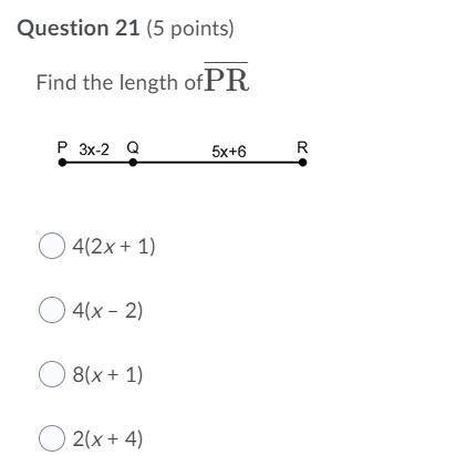 Find the length of PR