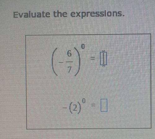 Evaluate the expressions.