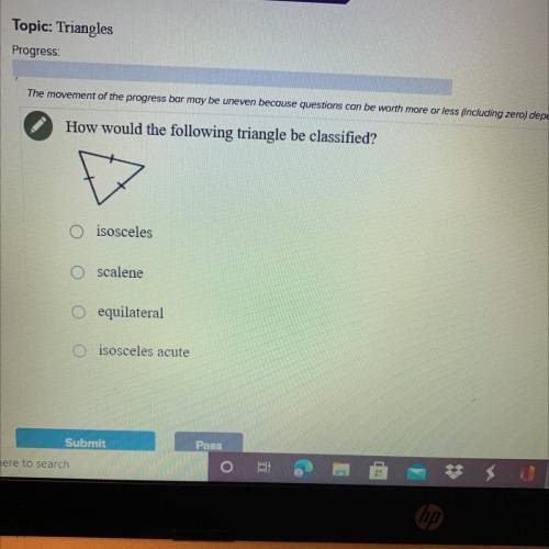 How would the following triangle be classified