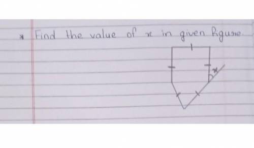 Find the value of x in given figure..Help meeee
