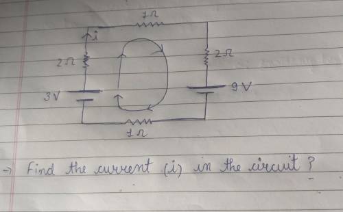 Find the current is in the circuit?