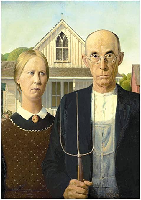 The unit shares the following painting from 1930 titled “American Gothic”. Let’s imagine that you d