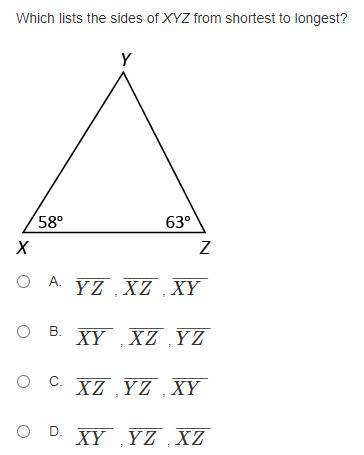Hello!

I am here with a few geometry questions today.
Which option has them listed correctly?
Whe