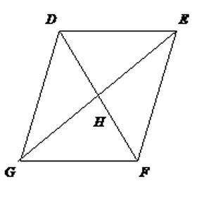 2. Figure DEFG has been identified as a parallelogram. Based on the characteristics of a parallelog