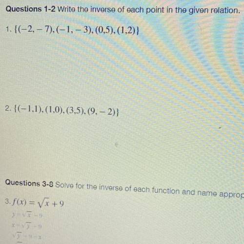 Can someone please help me with 1 and 2 :)