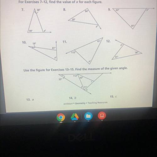 2-3 Additional Practice
Parallel Lines and Triangle Angle Sums