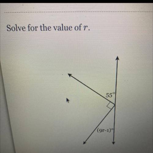 Solve for the value of r
