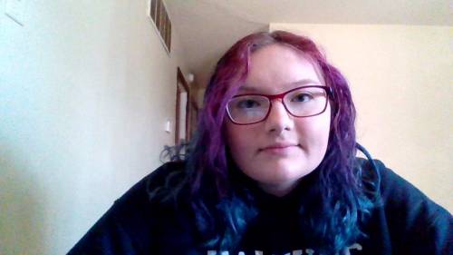 Am i ugly, be honest. and yes my hair is blue (with some pink)