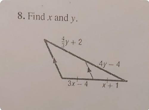Find x and y.3x-4÷x+1(3÷4)y+2÷4y-4