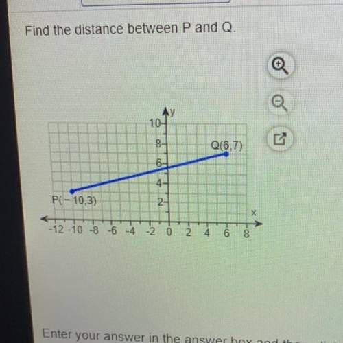 Find the distance between P and Q