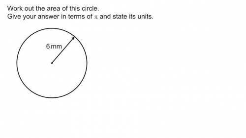 Area of this circle 
attachment below