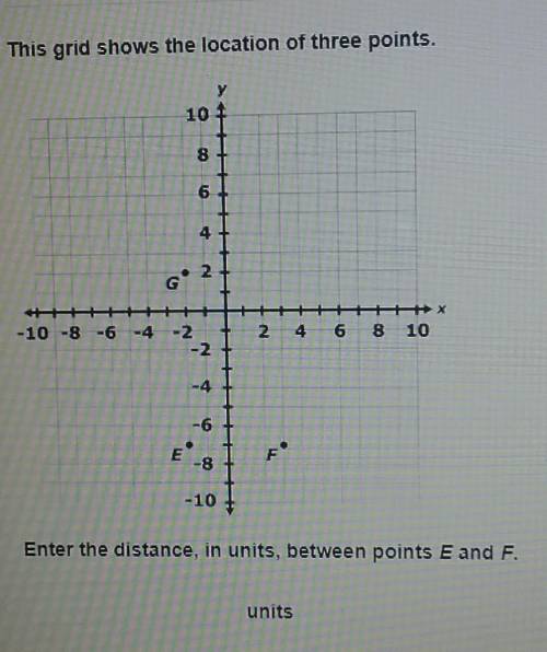 What is the distance between the points E and F