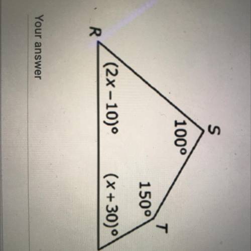Given quadrilateral RSTU, what is the measure of angle R? HELPPPPPPP PLEASEEEEE