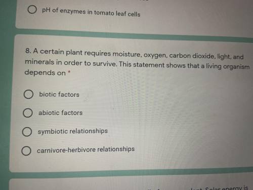 What does a living organism depend on