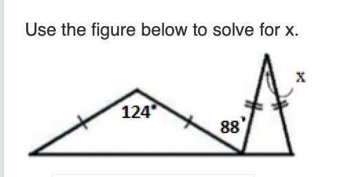 Use the figure below to solve for x.