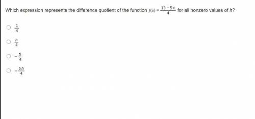 Pre-calc 40 points

Which expression represents the difference quotient of the function f (x) = St