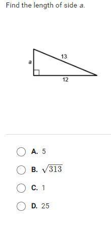 Pls help will give brainiest
Find the length of A.