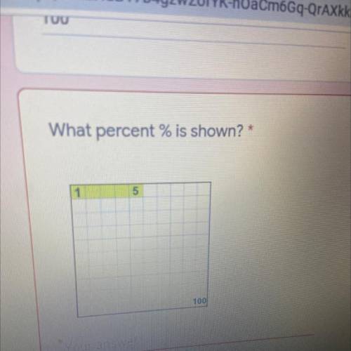 What percent is shown?