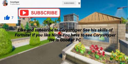 Like and subscribe to CorysHyper please guys I will give brainliest and shoutouts to people who do