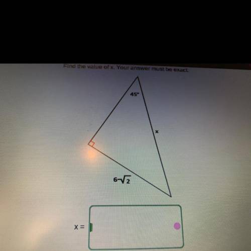 What is the value of x? I don’t know math so does anyone know geometry stuff?