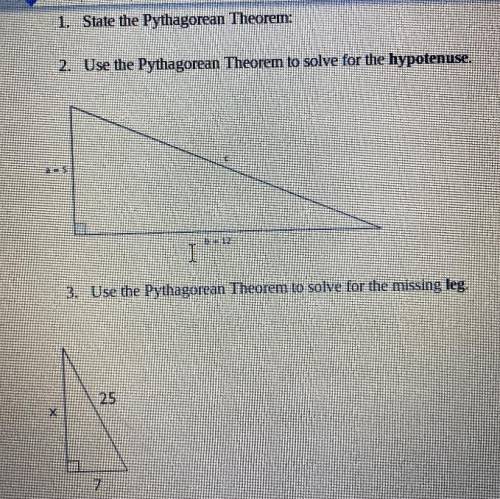 CAN SOMEONE PLEASE SOLVE THIS PLSS 
Use the Pythagorean Theorem to solve for the hypotenuse.