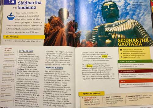 Ayúdame porfavor

Estas son las tres preguntas
¿Quien era Siddhartha Gautama y que buscaba aprende
