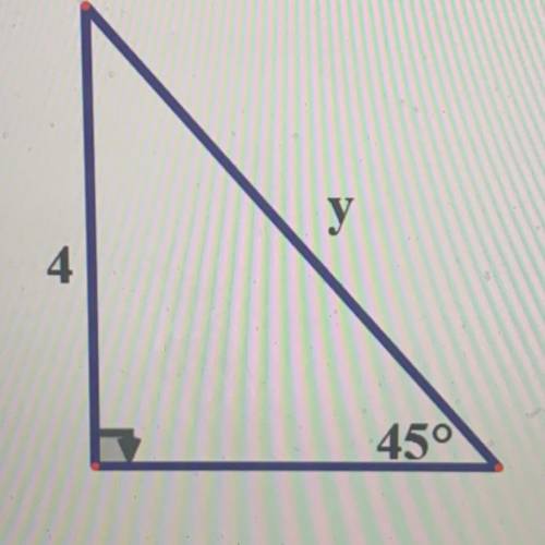 For the right triangle find the missing length Round your answer
the nearest teren