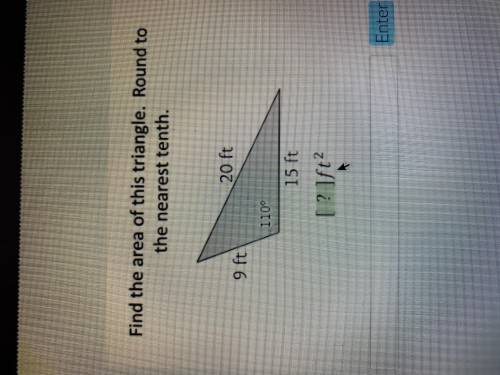 Find the area of this triangle. Round to the nearest tenth.