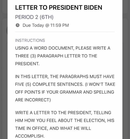 Plz write a letter about joe Biden and how do you feel he is in the office and that what would he a