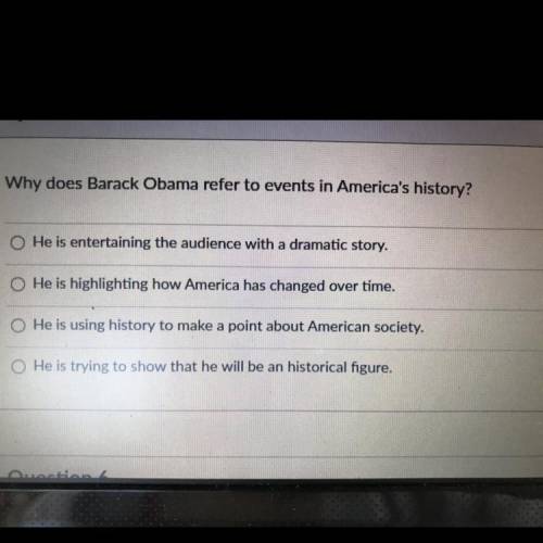 Why does Barack Obama refer to events in America?