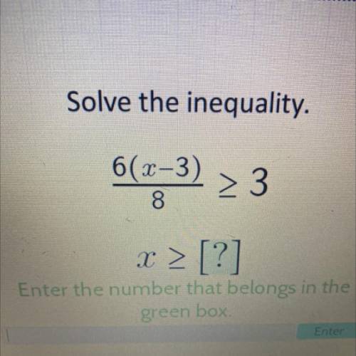 Solve the inequality