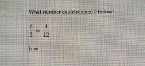 What number could replace b below?