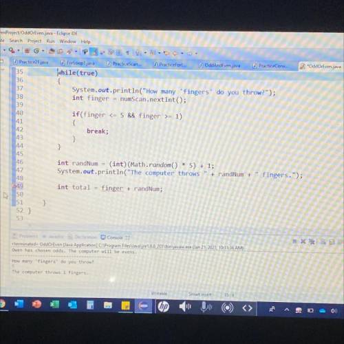 In Java I’m having trouble with variables. When I try to call a variable from my while loop it says