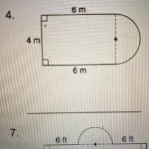 Find the area of each figures use 3.14 Or pi