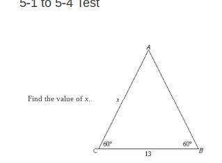 Find value of x (triangle)
please help, im in a test !
