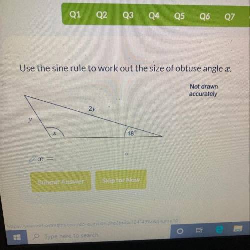 Does anyone know how to solve this using the sine rule?