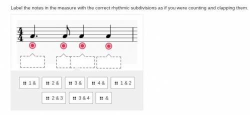 Label the notes in the measure with the correct rhythmic subdivisions as if you were counting and c