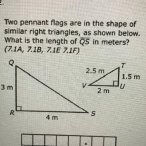 Help please!!! Two pennant flags are in the shape of

similar right triangles, as shown below.
Wha