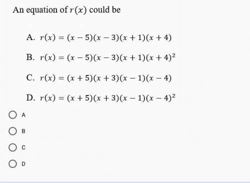 An equation of r(x) could be