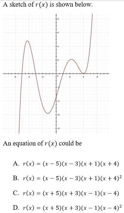 An equation of r(x) could be