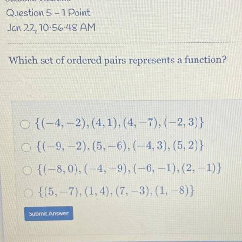 Which one is a function please help