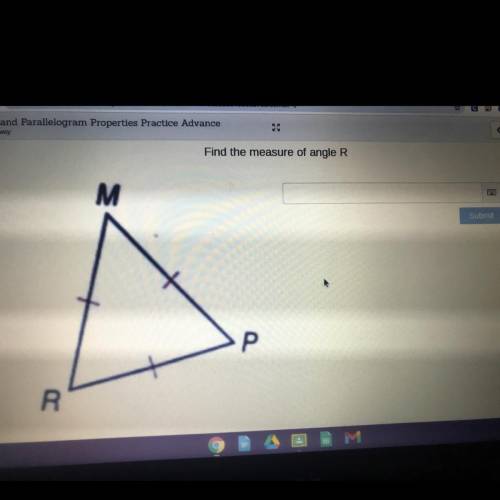 Find the measure of angle R
