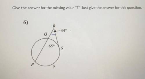 How do i find the missing value of “?”
