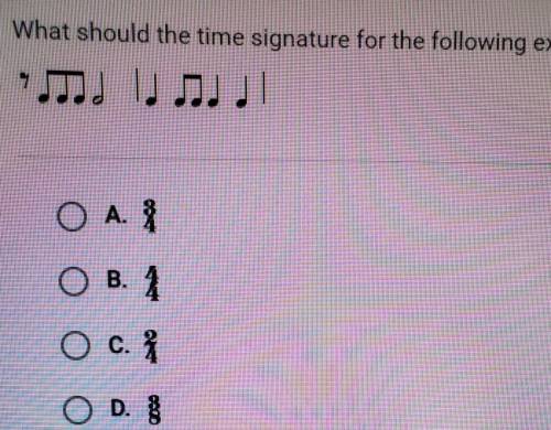 What should the time signature for the following example be?