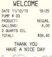 You pay $45.50 for 10 gallons of gasoline and 2 quarts of oil at a gas station. Your friend pays $2