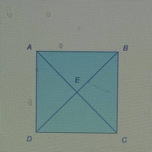 Quadrilateral ABCD is a square and the length of BD is 8 cm.
What is the length of CE ?